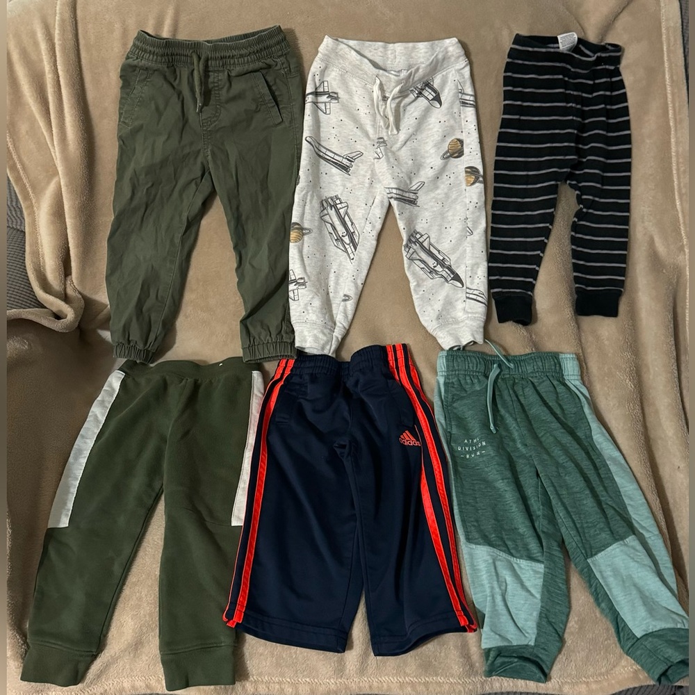 Six pair toddler pants.
